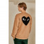 comme des garco** 꼼데가르* 백 블랙 하트 맨투맨