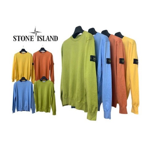 stone islan＊스톤아일랜＊ 캐시미어 라운드 니트
