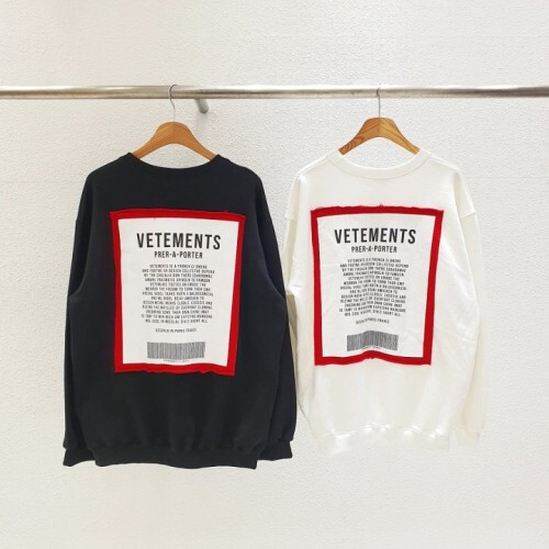 vetements 베트멍 바코드 맨투맨