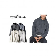 stone islan＊스톤아일랜＊ 체스트패치 후염워싱 후드티