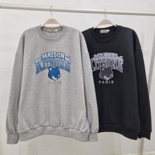 maison kitsun* 메종키츠* 여우 그라데이션 맨투맨