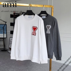ami 아미 하트패치 라운드 맨투맨