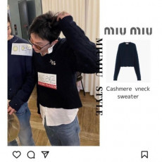 miumiu 미우미* 케이블 트위드 울 가디건
