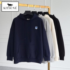 maison kitsun* 메종키츠* 블루폭스 헤비 후드티