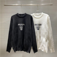  프라* 로고 벌집 니트
