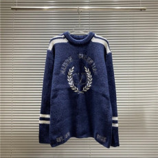  발렌티* 947 월계수 자수 로고 니트