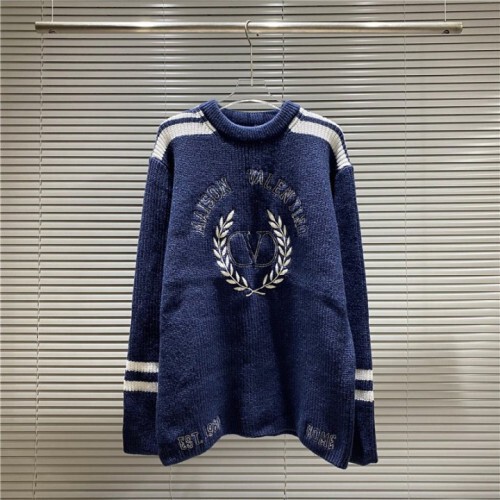  발렌티* 947 월계수 자수 로고 니트