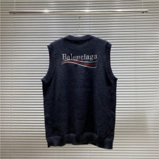  발렌시아* 1040 웨이브 로고 니트 조끼