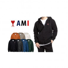 ami 아미 스몰패치 헤비기모 후드집업