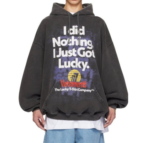 vetements 베트멍 럭키 후드