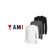 ami 아미 스몰패치 베이직 맨투맨