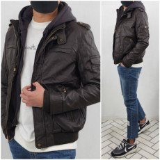 maxmara 막스마* 남성 이중 후드 슬림 터빈 자켓