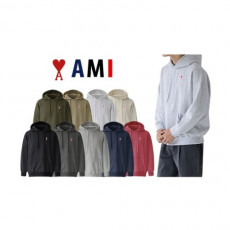 ami 아미 스몰패치 쭈리 오버핏 후드티