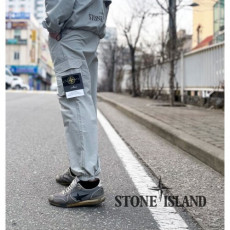 stone islan＊스톤아일랜＊ 세미릴렉스 컴퍼스 리플렉티브 나일론 조거 팬츠 릴렉스핏