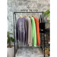 stone islan＊스톤아일랜＊ 컴퍼스 스카치빅로고 피그먼트워싱 맨투맨