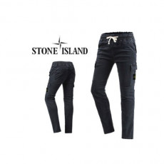 stone islan＊스톤아일랜＊ 흑청 밴딩카고팬츠