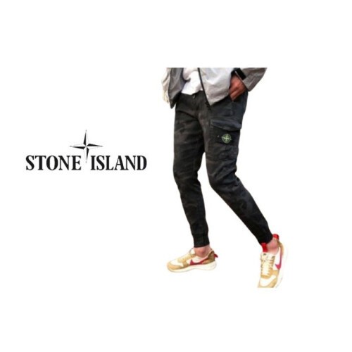 stone islan＊스톤아일랜＊ 카모 조거 밴딩팬츠