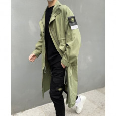 stone islan＊스톤아일랜＊ 밀리터리 m-51 탄창포켓 오버핏 롱 트랜치야상 세미오버핏