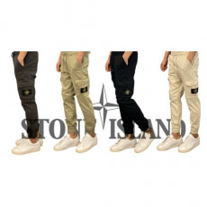 stone islan＊스톤아일랜＊ 컴퍼스 백포켓 리플렉터 카고 스판밴딩 조거 팬츠 ver.2