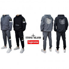 stone islan＊스톤아일랜＊x슈프* 리플렉터 나일론 밴딩 카고 팬츠 *non스판*