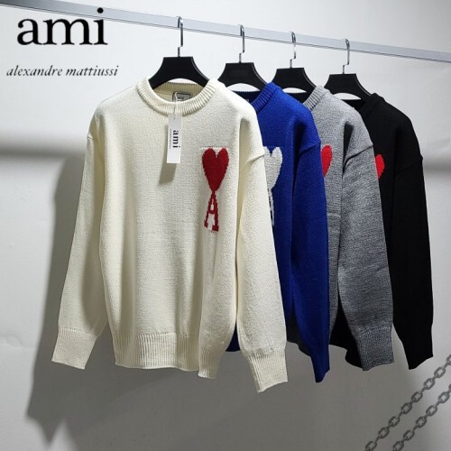 ami 아미 빅하트 라운드 니트