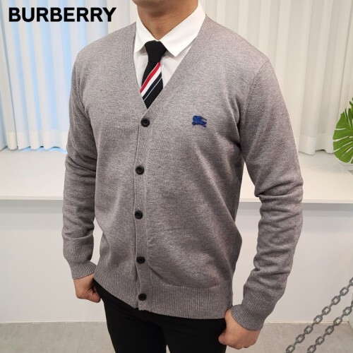  버버* 블루 메탈탭 가디건