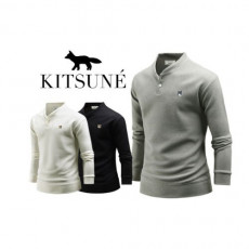 maison kitsun* 메종키츠* 헨리넥 니트긴팔
