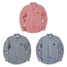 comme des garco** 꼼데가르* 깅엄 체크셔츠