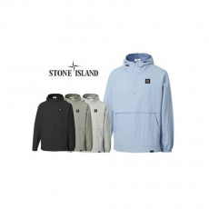 stone islan＊스톤아일랜＊ 사각자수 후드 아노락
