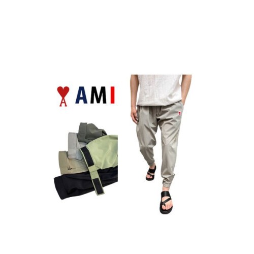 ami 아미 아이스판 벨크로 와이드 조거팬츠