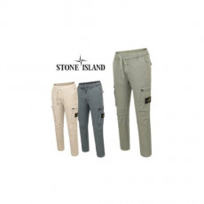 stone islan＊스톤아일랜＊ 사이드지퍼카고 밴딩 배기 팬츠