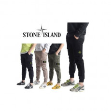 stone islan＊스톤아일랜＊ 뒤포인트 면스판 카고 조거팬츠