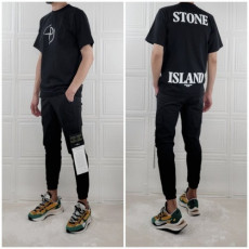 stone islan＊스톤아일랜＊ 백 로고 아이스 조거 셋트