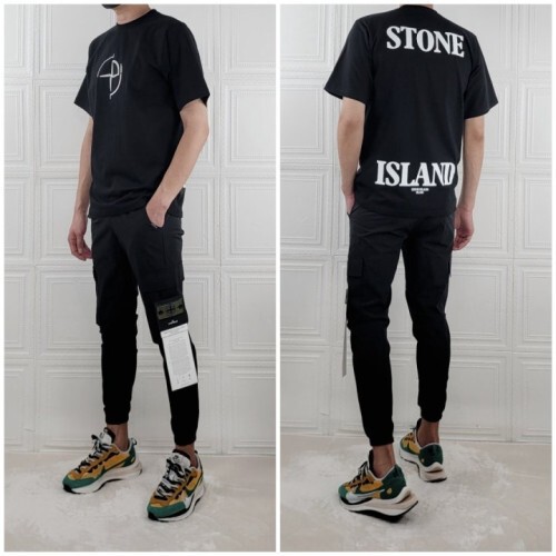 stone islan＊스톤아일랜＊ 백 로고 아이스 조거 셋트