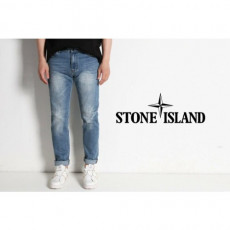 stone islan＊스톤아일랜＊ 캣워싱 연청 슬림진