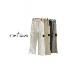 stone islan＊스톤아일랜＊ 뒤포인트 밑단스트링 나일론 카고팬츠