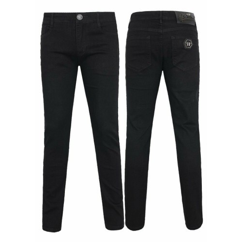 philipp plein 필립플레인 슬림핏 워싱 블랙진