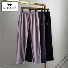 maison kitsun* 메종키츠* 폭스헤드패치 와이드 팬츠