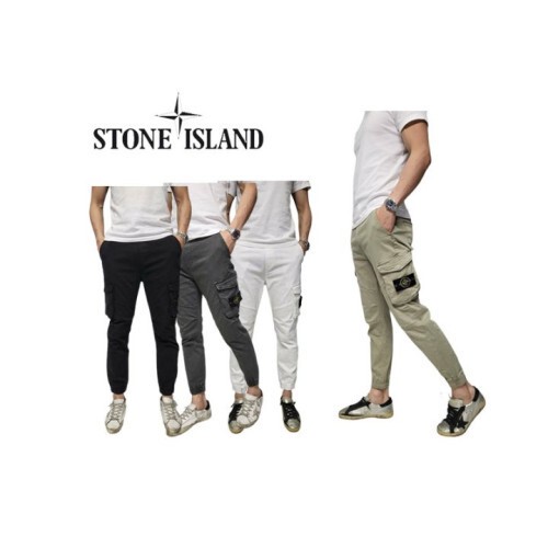 stone islan＊스톤아일랜＊ 뒤포인트 밴딩 카고 조거팬츠