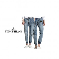 stone islan＊스톤아일랜＊ 뒤포인트 구제 청 조거팬츠