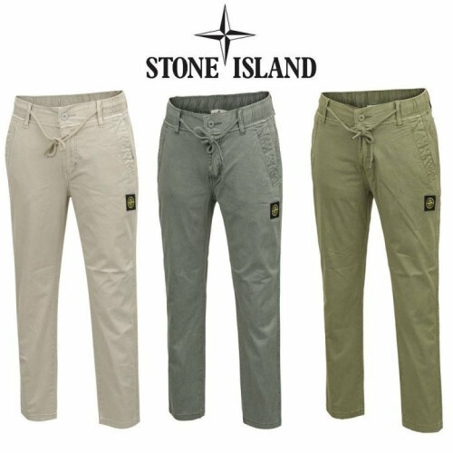 stone islan＊스톤아일랜＊ 반밴딩 사각패치 스판 팬츠