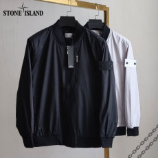 stone islan＊스톤아일랜＊ 흑백와펜 절개 블루종