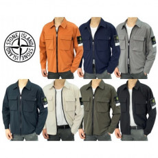 stone islan＊ 스톤아일랜＊ 나슬란 더블포켓 zip 올드이펙터 나일론 tc 오버셔츠