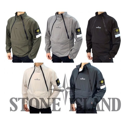 stone islan＊ 스톤아일랜＊ 30th aniversary 사이드 더블 zip 스판 아노락 컴포트핏