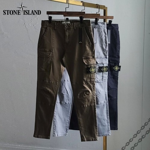 stone islan＊ 스톤아일랜＊컷팅 포켓 카고 팬츠