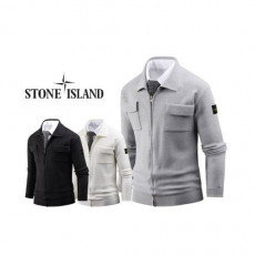 stone islan＊ 스톤아일랜＊ 포켓포인트 니트 자켓