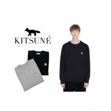 maison kitsun* 메종키츠* 헤드폭스 긴팔 니트