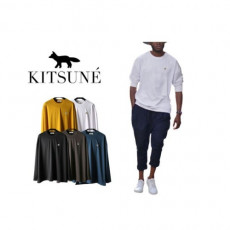 maison kitsun* 메종키츠* 사이드트임 스판 긴팔티