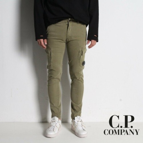 c.p company cp컴퍼니 스트레치 사틴 렌즈 카고팬츠