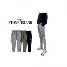 stone islan＊ 스톤아일랜＊ 포켓패치 와펜 윈드 카고조거팬츠